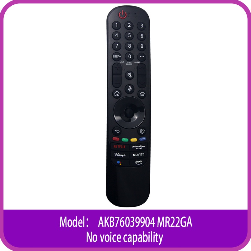 Remot / Remote Kompatibel dengan LG TV AKB76039904 MR22GA Tanpa fungsi penunjuk ajaib suara