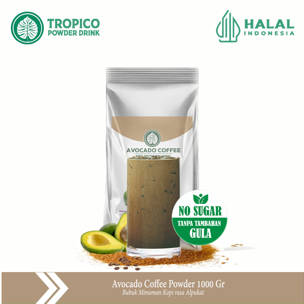 

Bubuk minuman Kopi alpukat - Avocado coffee powder - TROPICO Powder drink