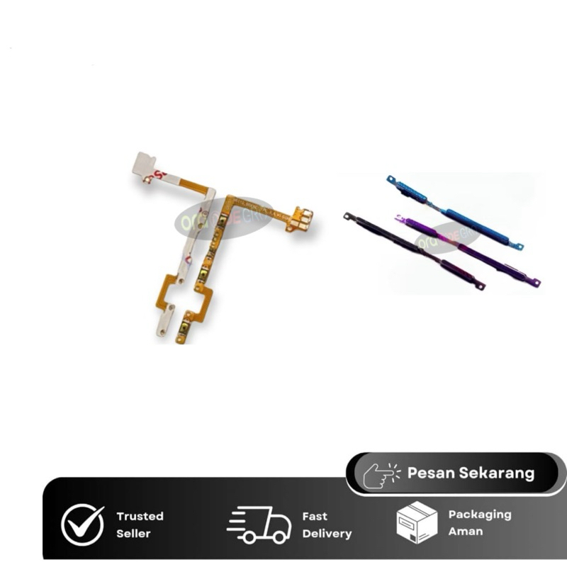 Flexibel dan Tombol Luar On Of dan Volume Naik Turun Infinix Hot 8 / X650