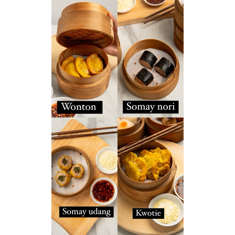 

Dimsum somay nori, somay udang, kwotie, pangsit udang, wonton FROZEN KHUSUS INSTANT DAN SAMEDAY