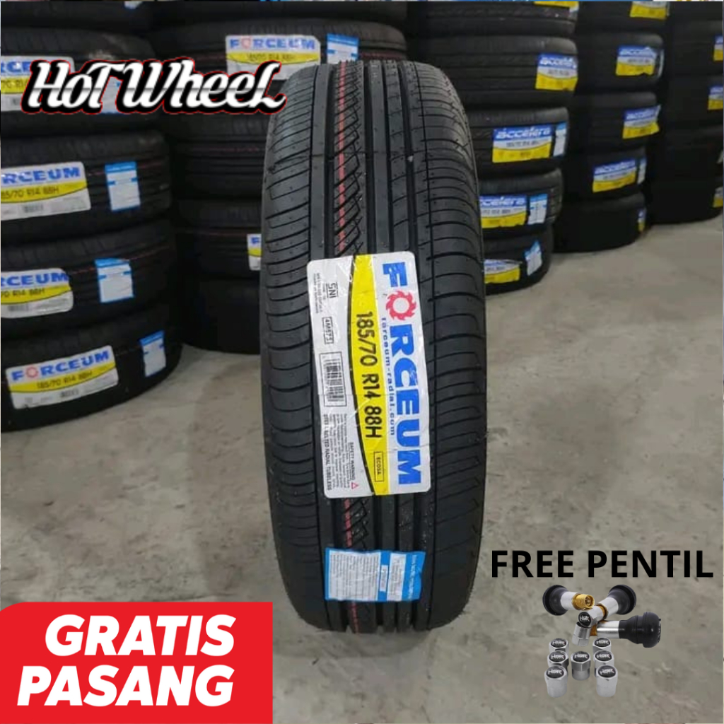 Ban standar racing Mobil Avanza Xenia Awet tubeles ukuran Ring 14 185 70 Forceum Ecosa R14