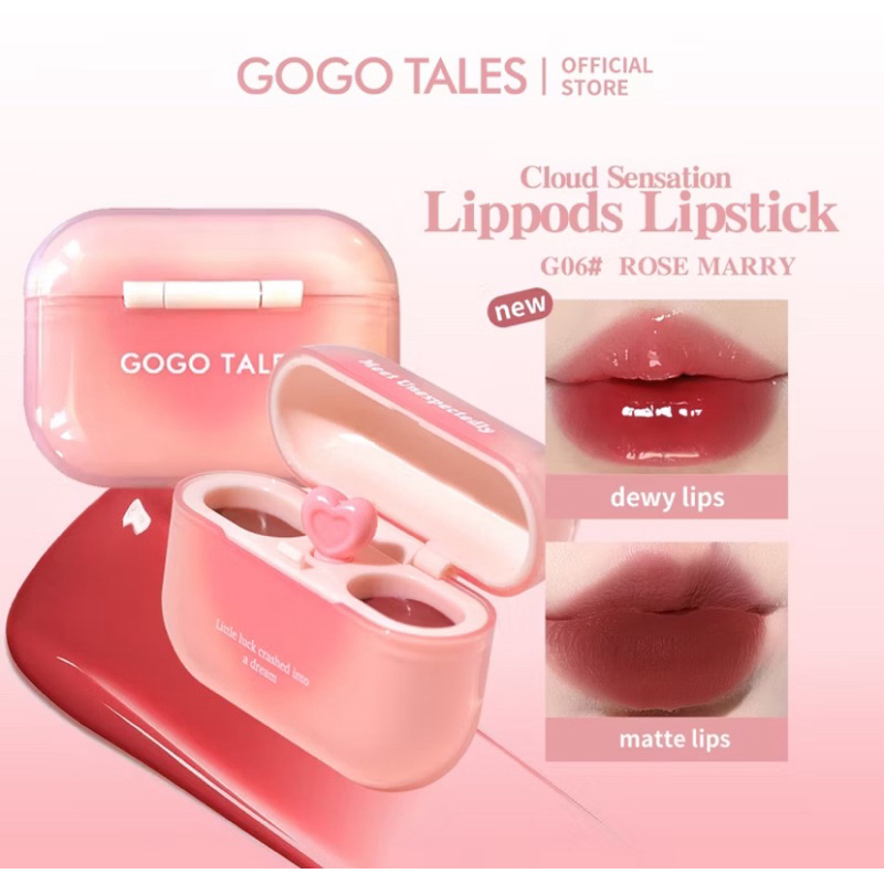 [BPOM] GOGO TALES AirPods Lipstik Cloud