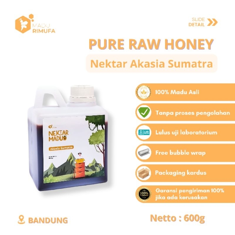 

Madu Murni Nektar Akasia Sumatra 600 Gram 100% Madu Asli