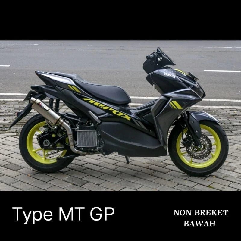 Knalpot Racing N-Max,Aerox,Vario,Lexy Type MT GP by Shijiro Racing Original(Non Breket Bawah)