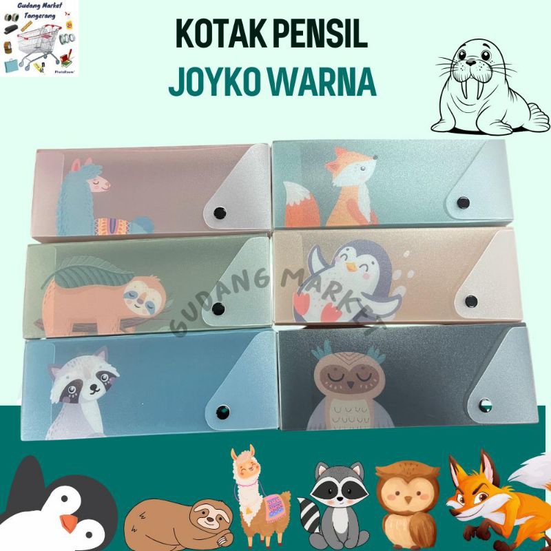 

Kotak Pensil Warna Joyko/ Kotak Pensil Gambar Lucu/ Kotak Pensil Tarik Joyko