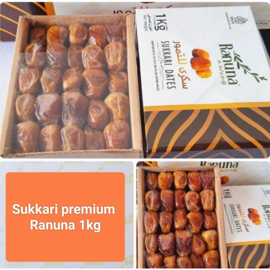 

Kurma Sukkari Ranuna/ Kurma Sukari premium/ Sukkari Dates 1kg