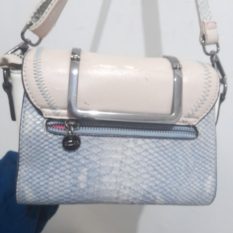 gosh ivory croco sling bag tas selempang ivory