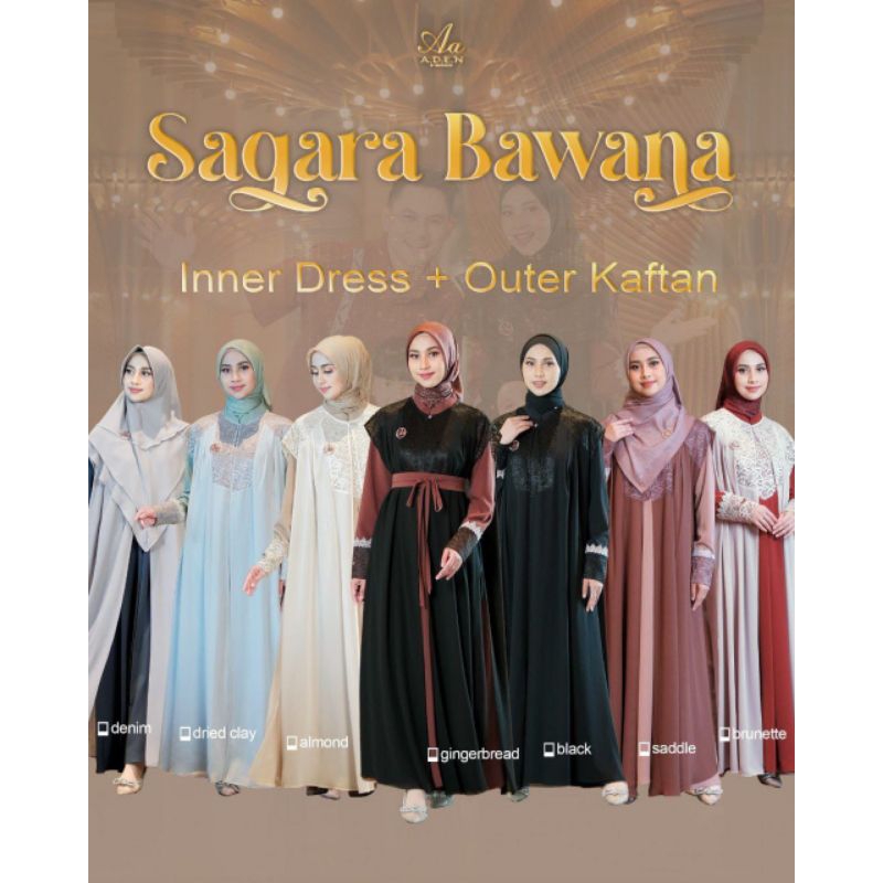 ADEN SAGARA BAWANA INNER DRESS + OUTER KAFTAN
