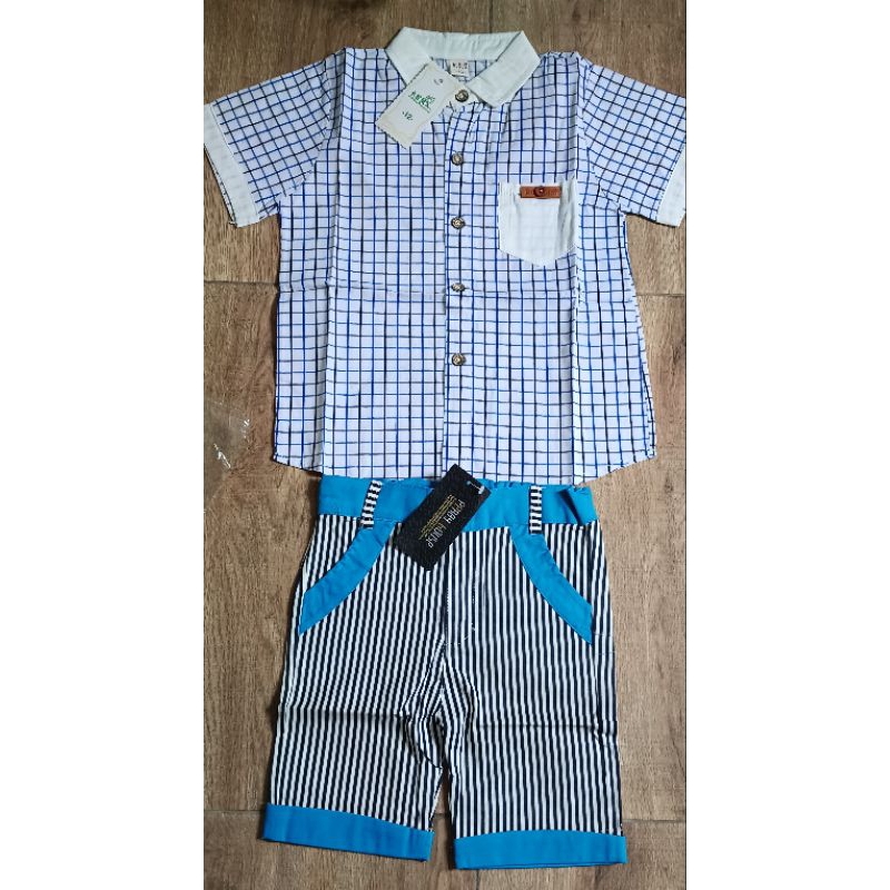 Kemeja Anak Laki Laki / Setelan Kemeja Anak Laki Laki / Kemeja Celana Anak / Pakaian Anak Laki Laki
