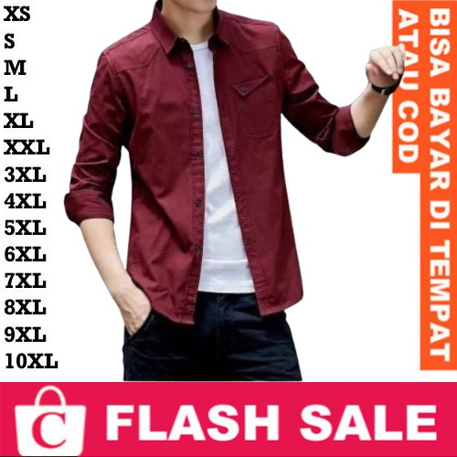 FortKlass FORTGLASS RISRUS SNOWSHOP CORATCORETUDIO FASHION Shirt Jumbo Big SIze Hem Cowok Kemeja Pri