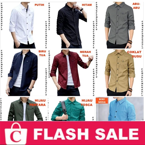 FortKlass FORTGLASS RISRUS SNOWSHOP CORATCORETUDIO FASHION Shirt Jumbo Big SIze Hem Cowok Kemeja Pri