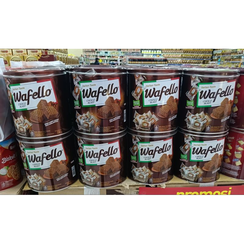 

Wafer Wafello Coklat 234 gr | Roma Wafello Caramel Can Kaleng 234 gr