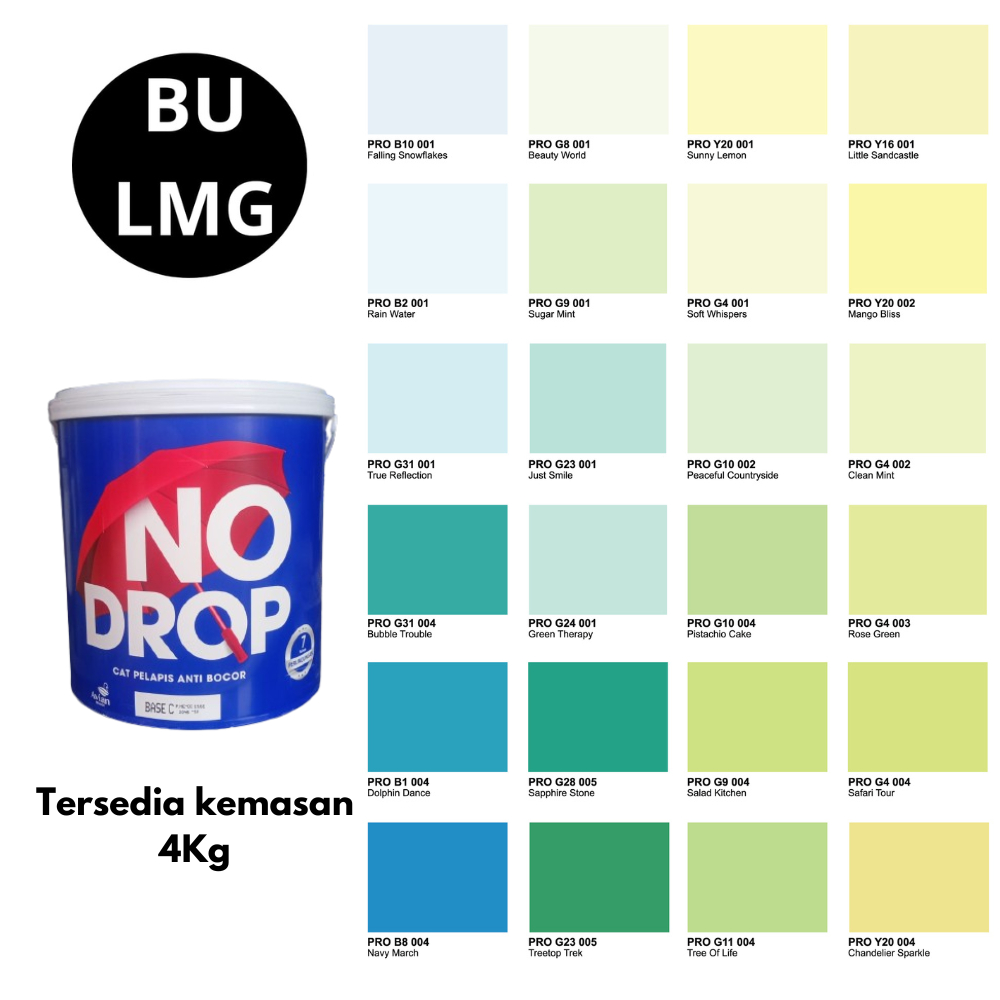 No Drop TINTING 4Kg || No Drop Anti Bocor ||Bisa Request Warna [No Drop Tinting 4Kg et 3]