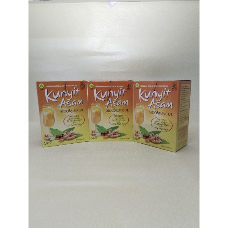 

Kunyit Asam Sidomuncul/ box 5 sachet @ 25g