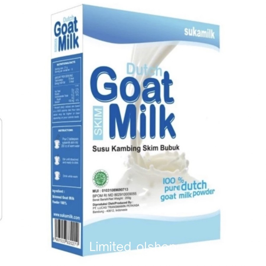 

Sukamilk dutch goat milk susu kambing bubuk 200g