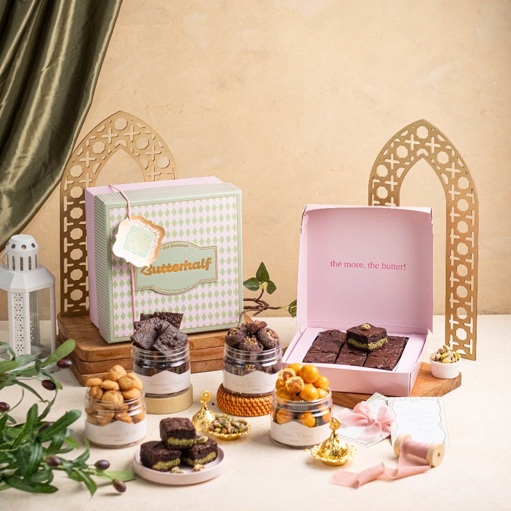 

THE JANNAH BUTTERHALF EID HAMPERS