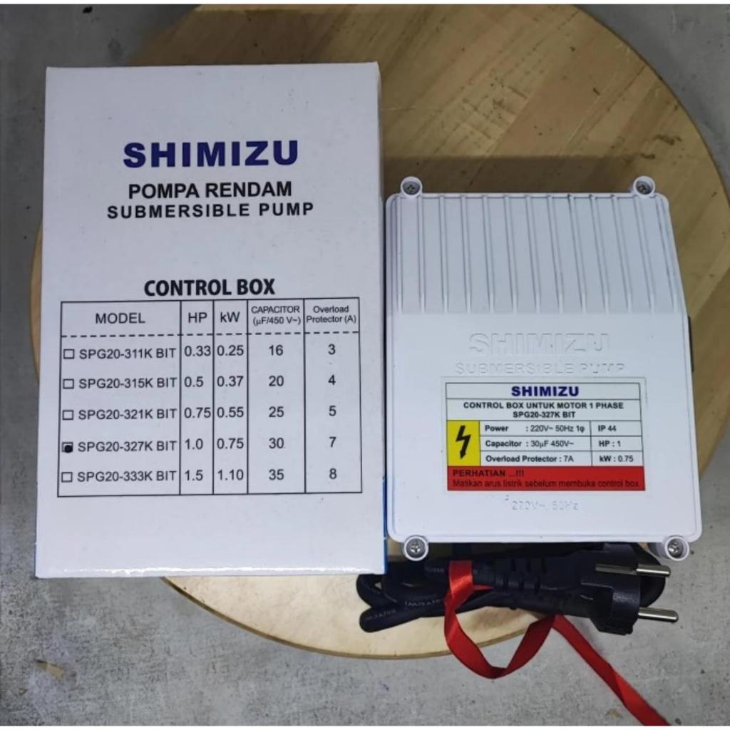 Control Box Shimizu SPG20-327K BIT panel submersible SPG 20 327K BIT 0,75kw 1 HP 220v