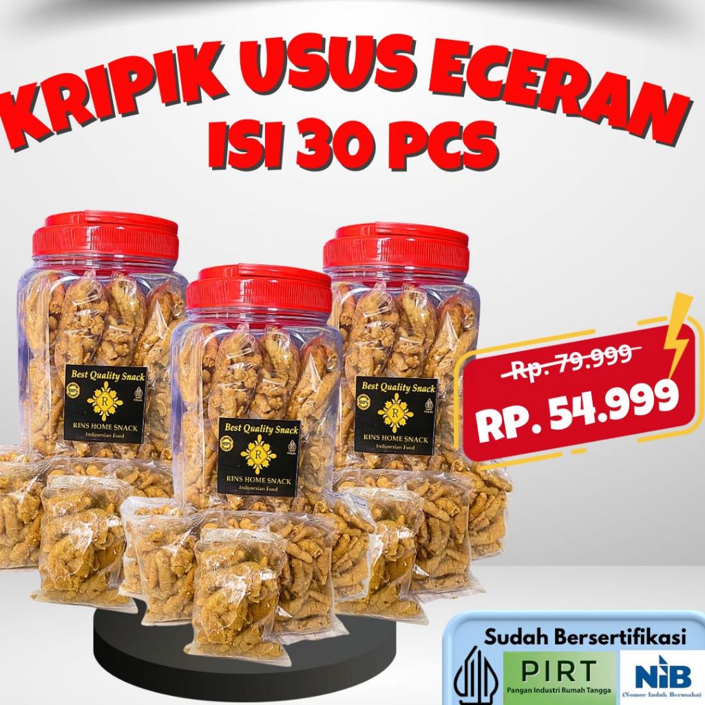 

KERIPIK USUS ECERAN , PRAKTIS,RENYAH & GURIH