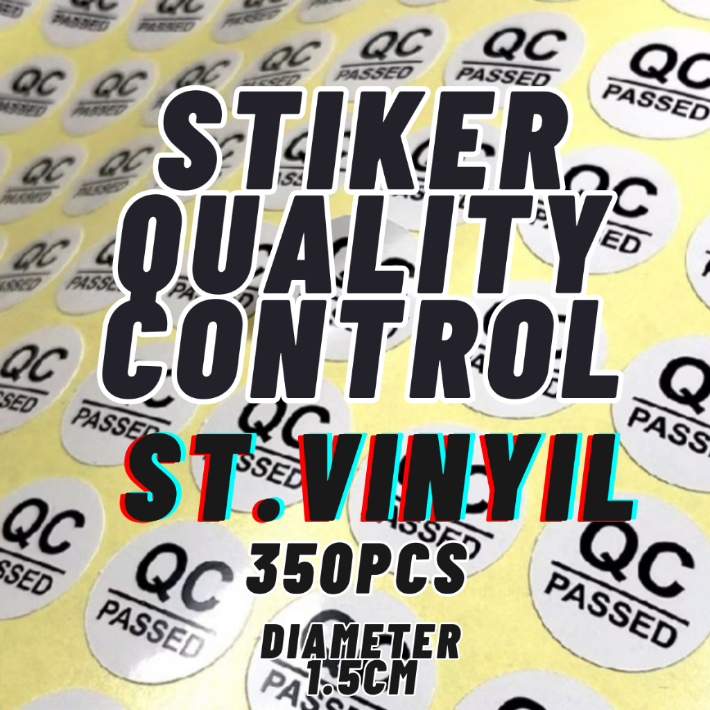 

stiker quality control qc passed, bahan STIKER VINYL isi 350 pcs