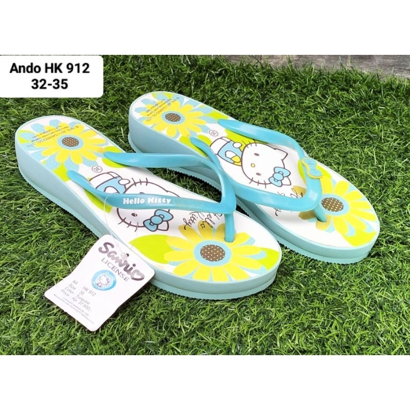 Sandal Jepit Wedges Anak Perempuan ANDO - HK 912 &  HK 9911 - Sandal Jepit