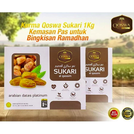 

Kurma Sukari Sukkari King Dates Premium Qoswa Syifa 1kg