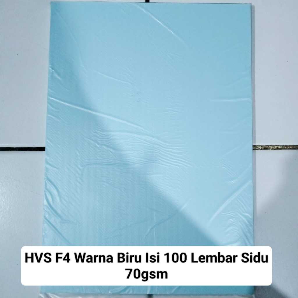 

Kertas HVS F4 Warna Biru isi 100 Lembar Sidu 70gr / Paper Fotocopy