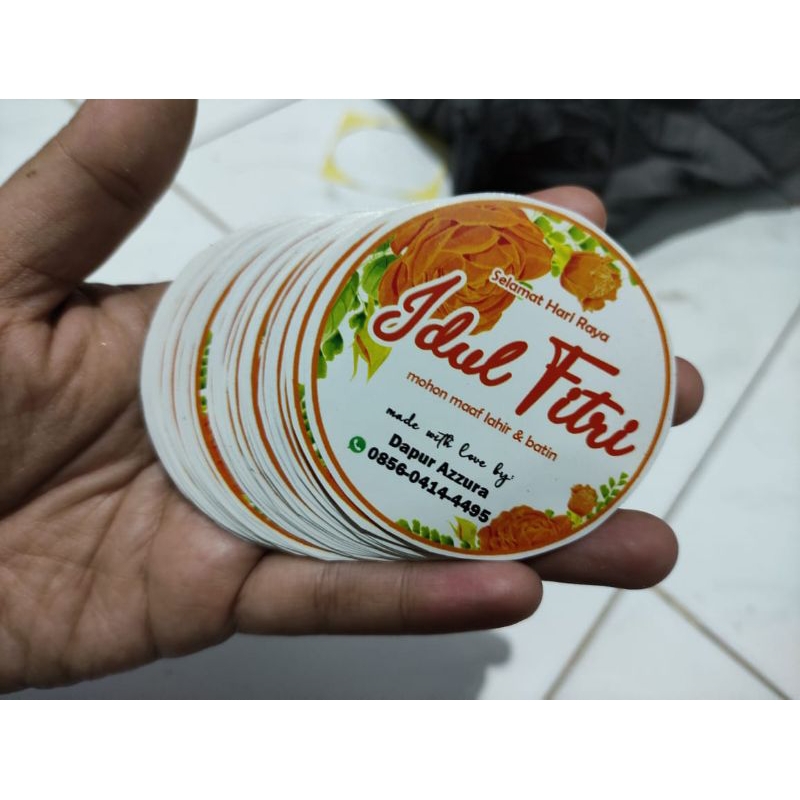

STIKER CUSTOM IDUL FITRI LINGKARAN 5X5