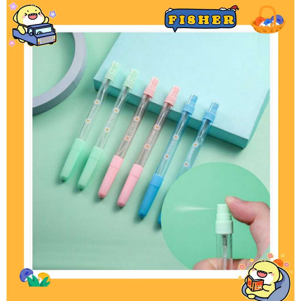 

[FISHER] Pena semprotan parfum / spraying bottle pen lucu unik multifungsi | Pulpen semprot parfum