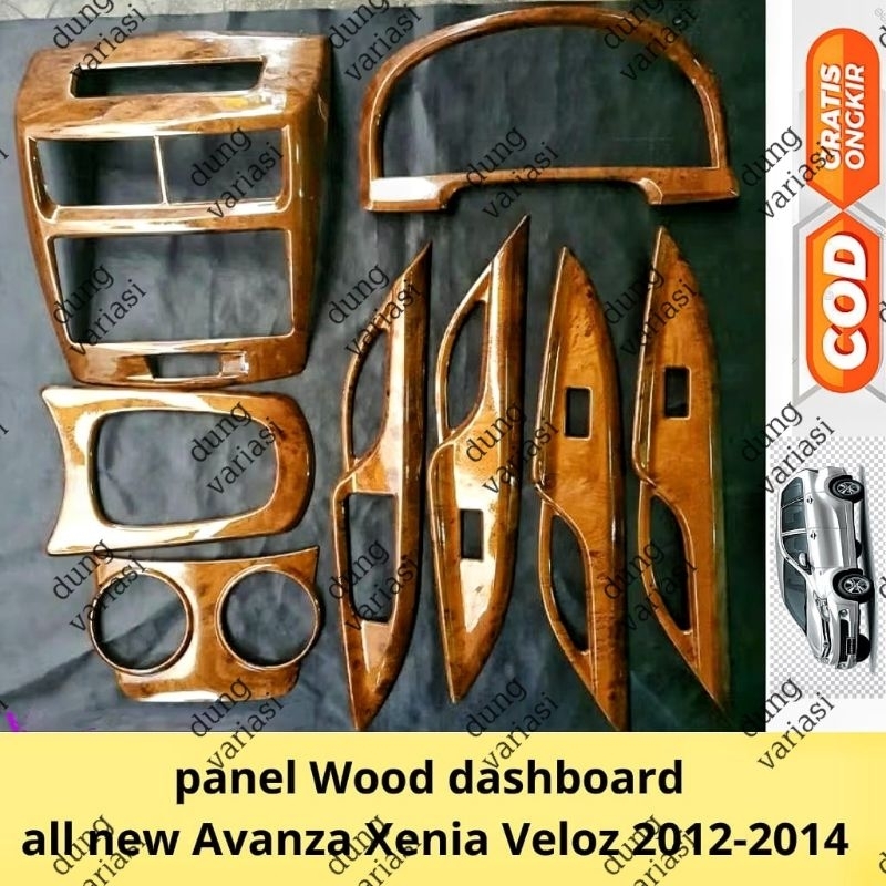 Panel Wood dashboard all new Avanza Xenia Veloz 2012 2013 2014