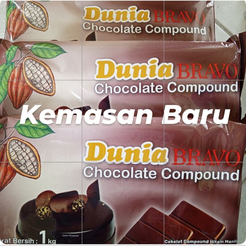 

RB Dunia Coklat Batang Compound Bravo 1kg / Chocc 168 Coklat Batang Compound 1kg