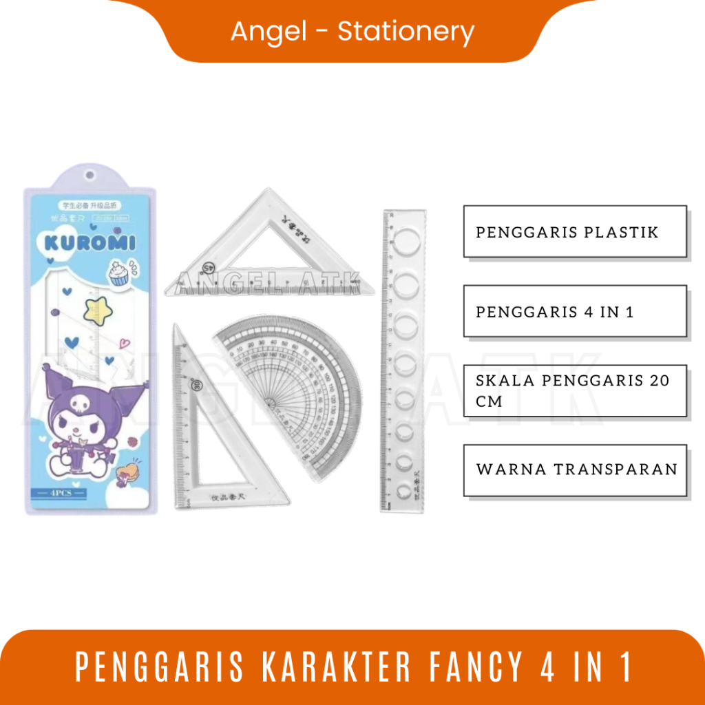 

Penggaris Fancy Karakter / Penggaris Plastik / Penggaris Motif Lucu / Penggaris Segitiga / Perlengkapan Sekolah / Bayar di Tempat / Angel Atk