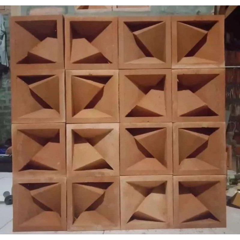 roster minimalis/roster beton/roster beton minimalis motif durian putih, merah, abu dua muka