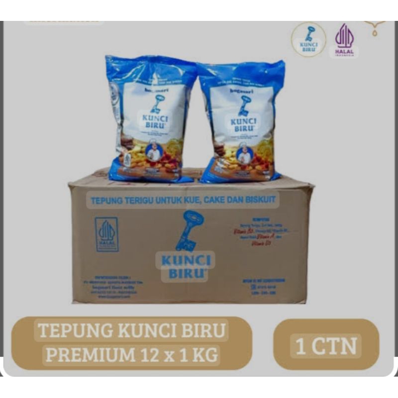 

Tepung Kunci Biru kemasan 1 kg (per karton)