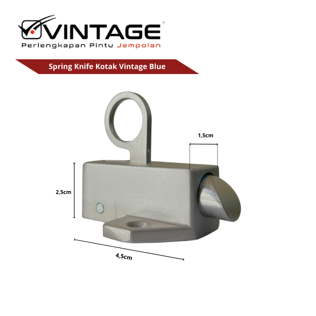 Feraristore Vintage Spring Knive / Spring Knife / Spring Knip Kunci Jendela Kayu Slot Kunci Jendela