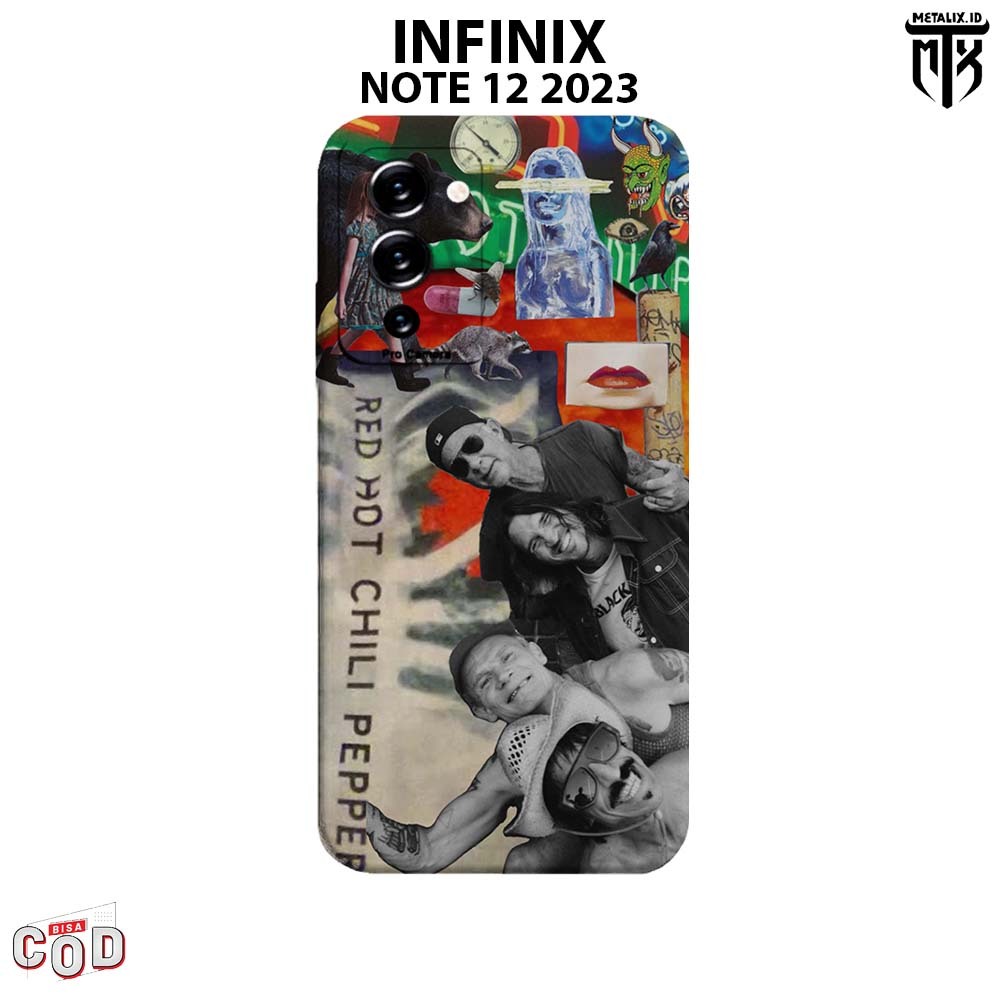 Casing INFINIX NOTE 12 G96 - Case INFINIX NOTE 12 G96 BAND RED HOT CHILLI PAPPERS SOFTCASE PROCAMERA