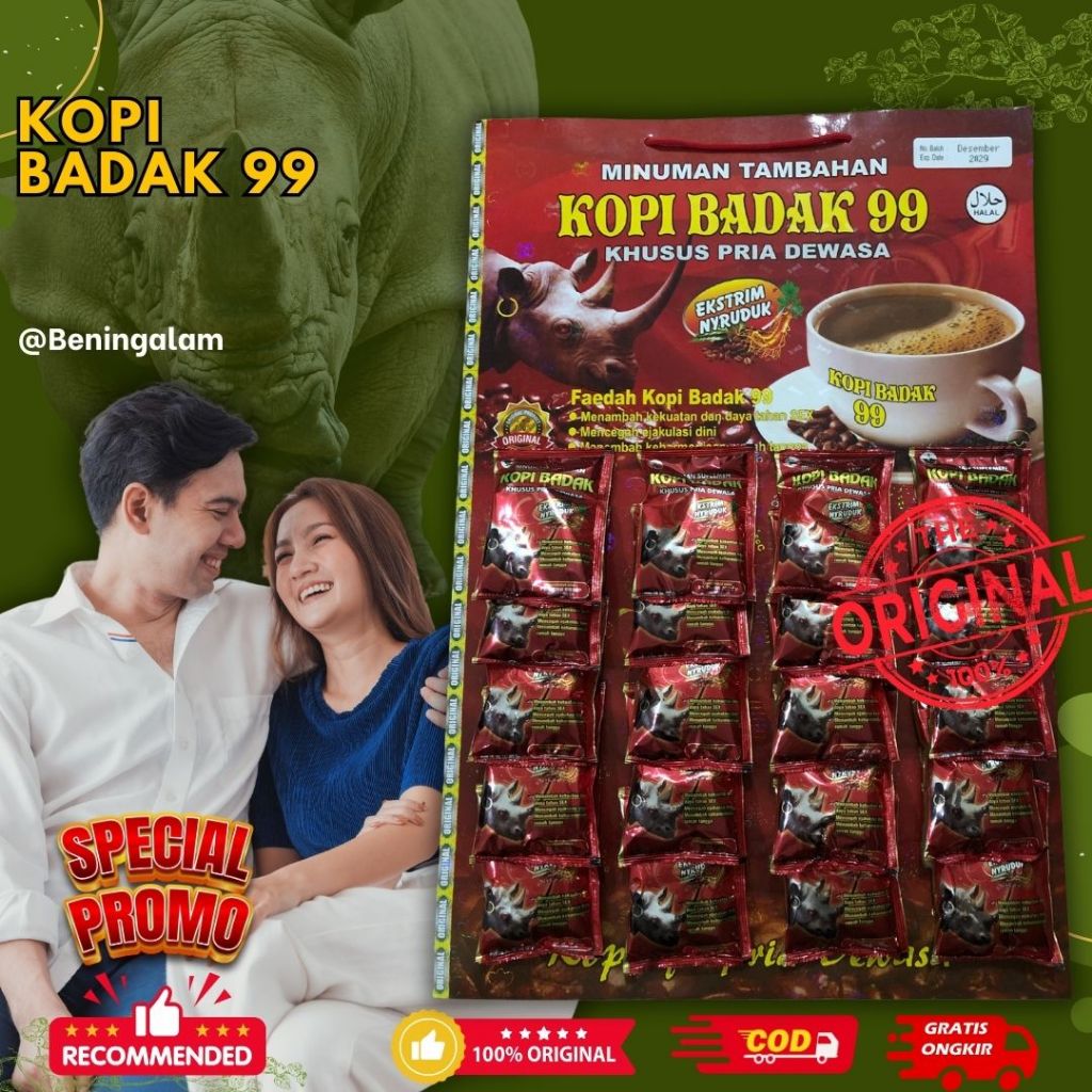 

Kopi Hangeran 20 Sachet Badak Coffee Original