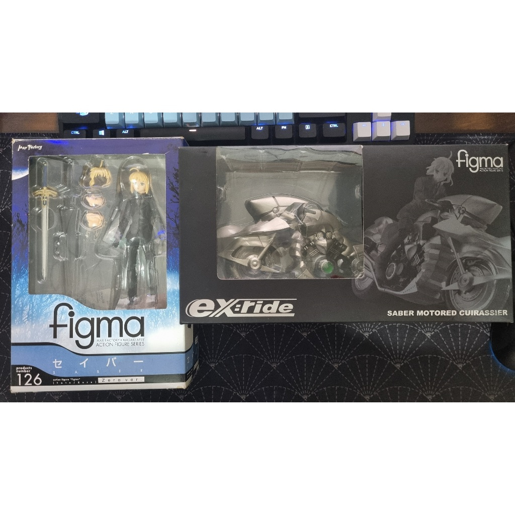 Original Figma Saber Zero Ver. 126 - Fate / Zero + Ex Ride SPride.05 Saber Motored Cuirassier BIB