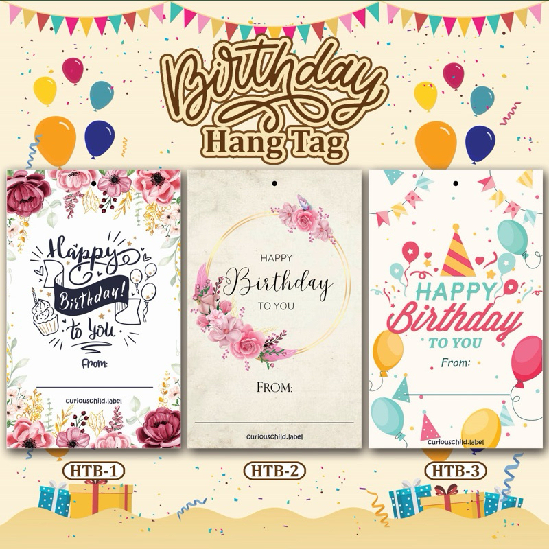 

[CuriousChild.label] Hangtag ucapan ulang tahun / birthday