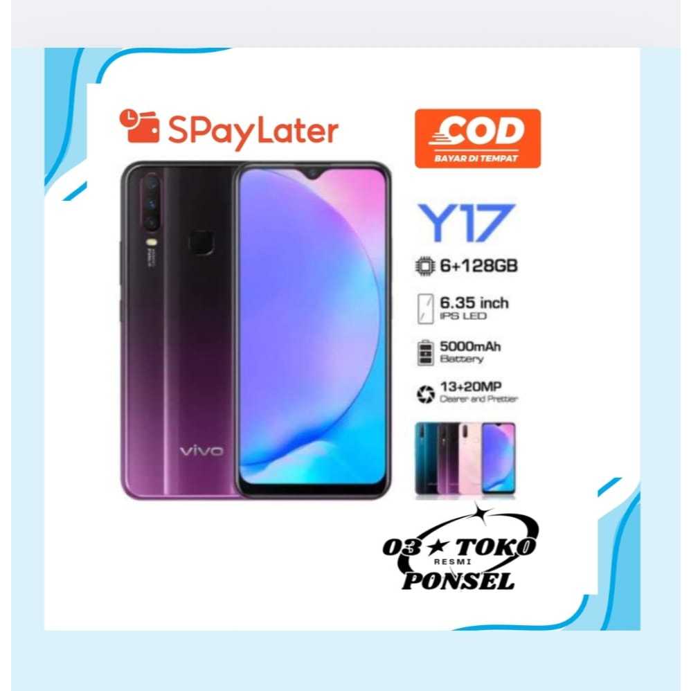HP VIVO Y17 RAM 6/128GB 8/256 GARANSI 12 BULAN