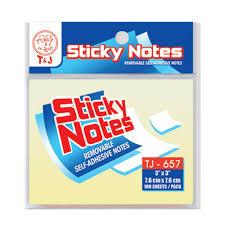 

T&J Sticky Notes Kuning TJ-657 10.15 x7.6cm ( Perpad )