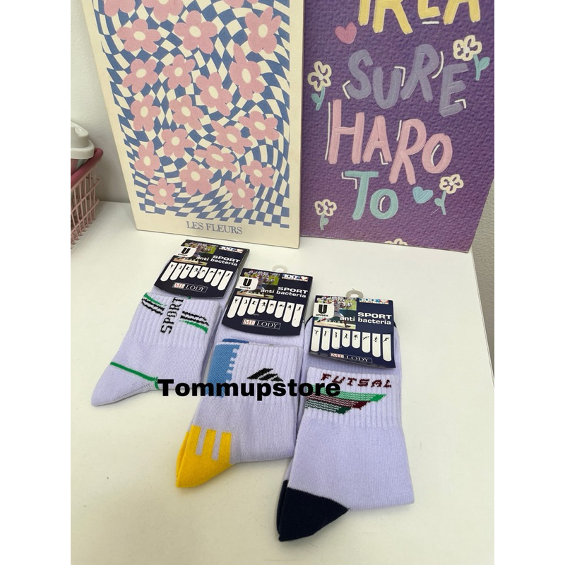 kaos kaki mata kaki motif/kaos kaki sport motif