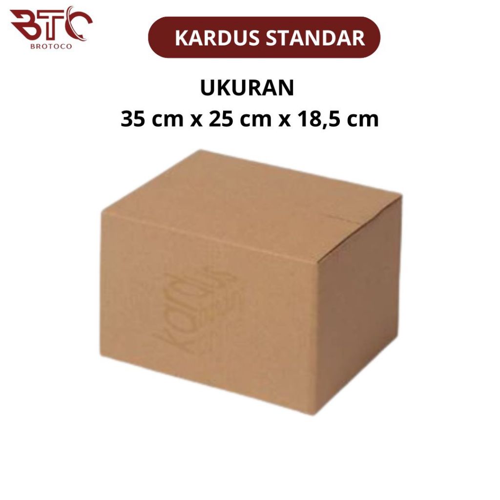 

[TOTORO STORE] Kardus Box Karton Kotak Dus Packing Medium Polos Uk. 35x25x18.5 BFlute Tebal 3 mm untuk Sembako Hampers Parcel