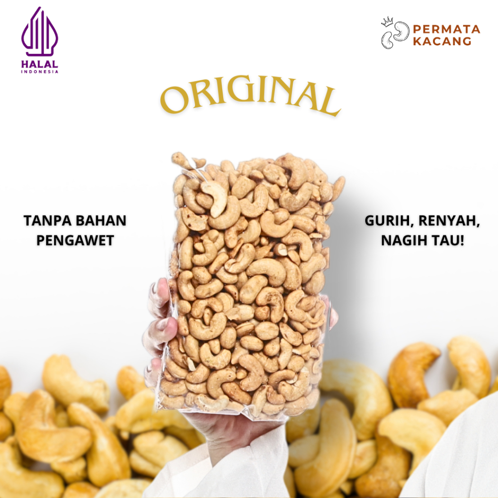 

Kacang Mete Matang / Kacang Mede Matang / Kacang Mente Matang, Cashew Nut 100 gr - Permata Kacang