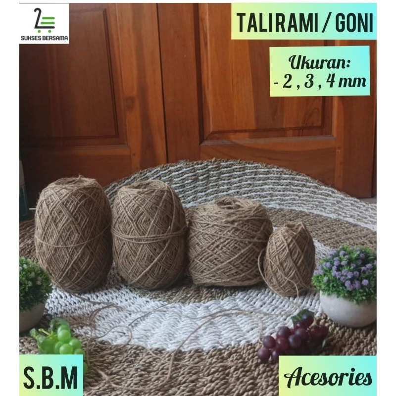 

Tali Rami 2mm/3mm/4mm ( 5 METER) /Tali goni/Hampers