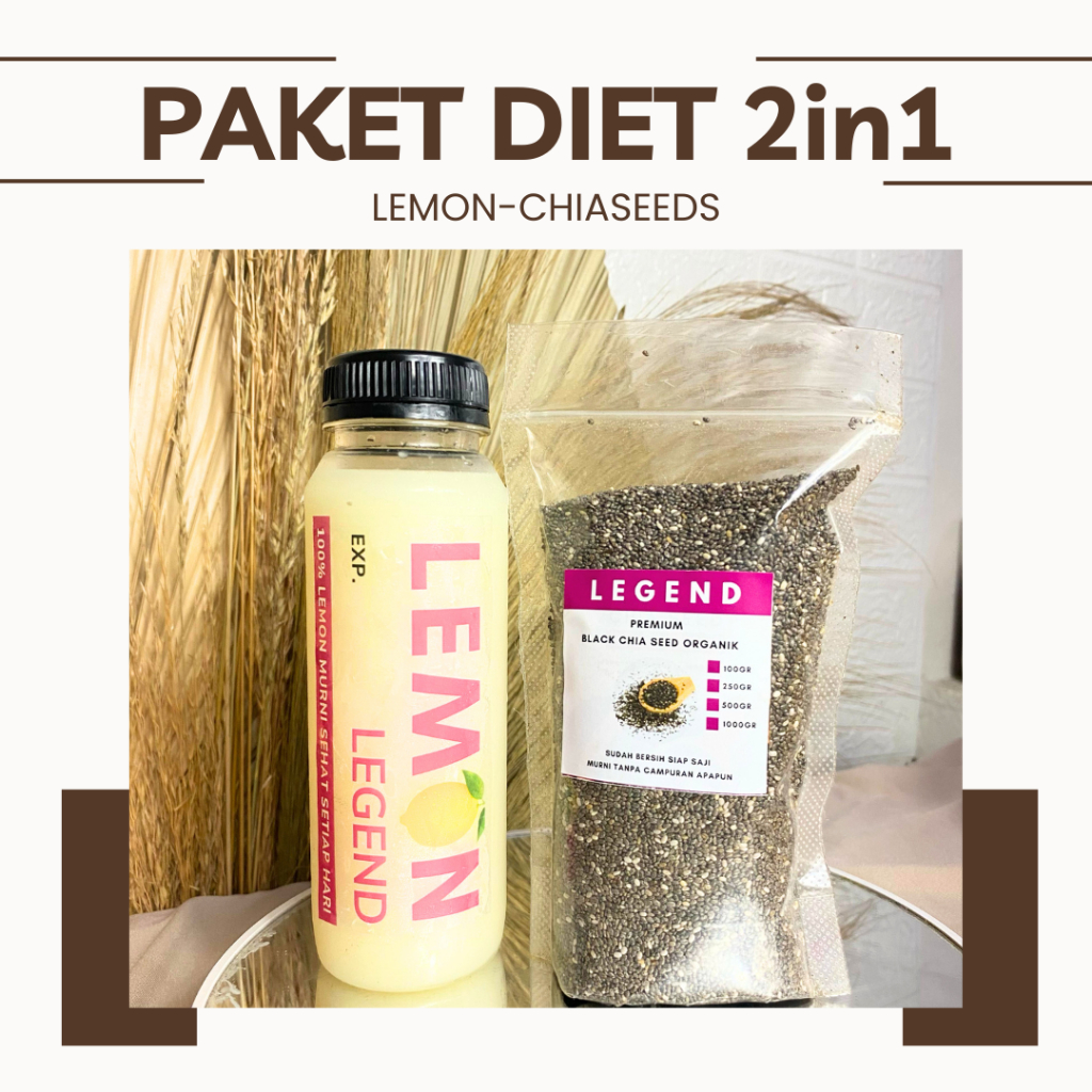 

PAKET DIET 2in1 Legend 250ML Sari Lemon dan Chiaseeds Healthy Drink Detoks