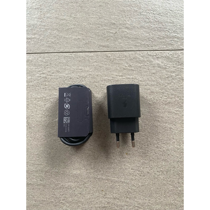 CHARGER SAMSUNG NOTE 10/NOTE 20 25W FAST CHARGING EP-TA800 + KABEL TYPE-C ORI 95%