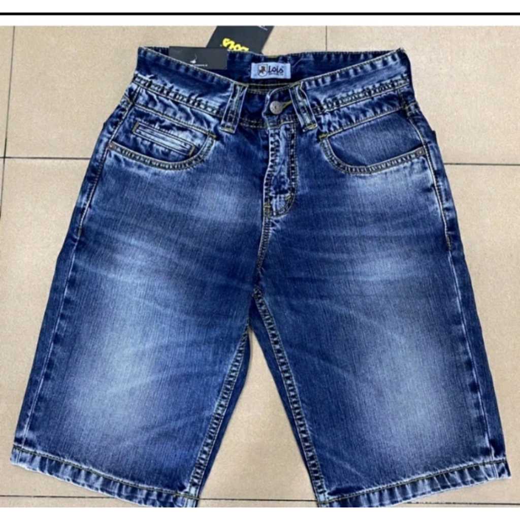 CELANA PENDEK PRIA JEANS LOIS / Celana Jeans Pendek Pria Original 100% Lois Model Terbaru