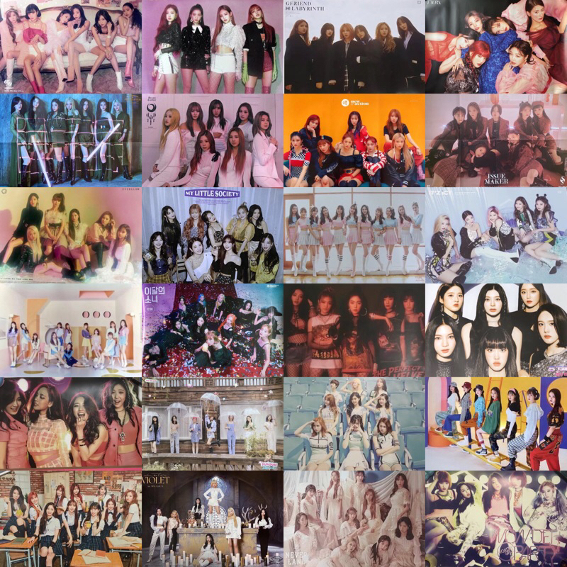 KPOP IDOL GROUP OFFICIAL POSTER ALBUM APINK/BLACKPINK/CLC/Dream Catcher/EVERGLOW/FROMIS_9/GFRIEND/(G