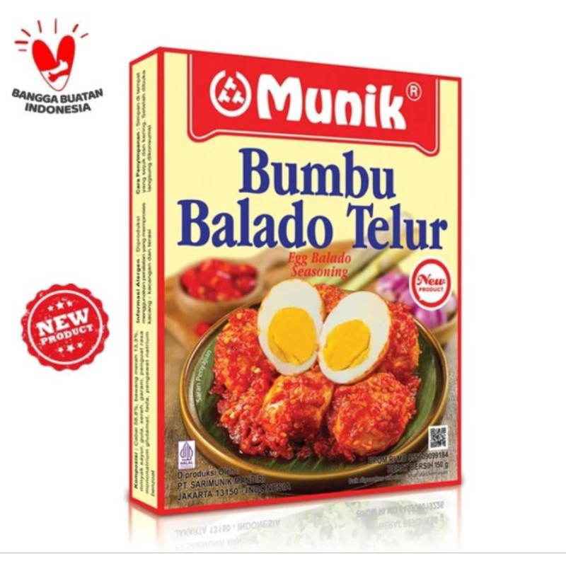 

Munik Bumbu Balado Telur 150g exp April 2026