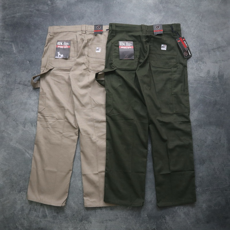 Carpenter Pants Big Size Celana Carpenter Jumbo Loose Fit Skena Twill